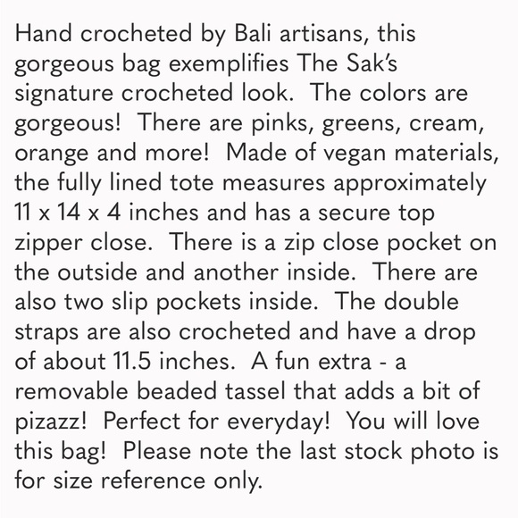 The Sak Multicolor Riviera Crocheted Tote - Picture 13 of 15